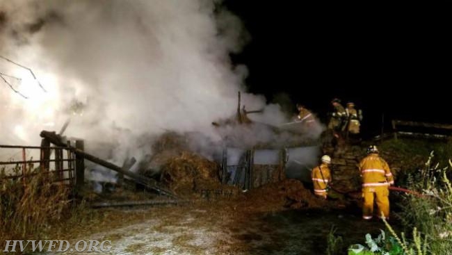 158 Dye Hill Rd Barn Fire 6/28/17
Bottom L to R: Capt. Deniger and LT. Day
Top Left: FF Tretton